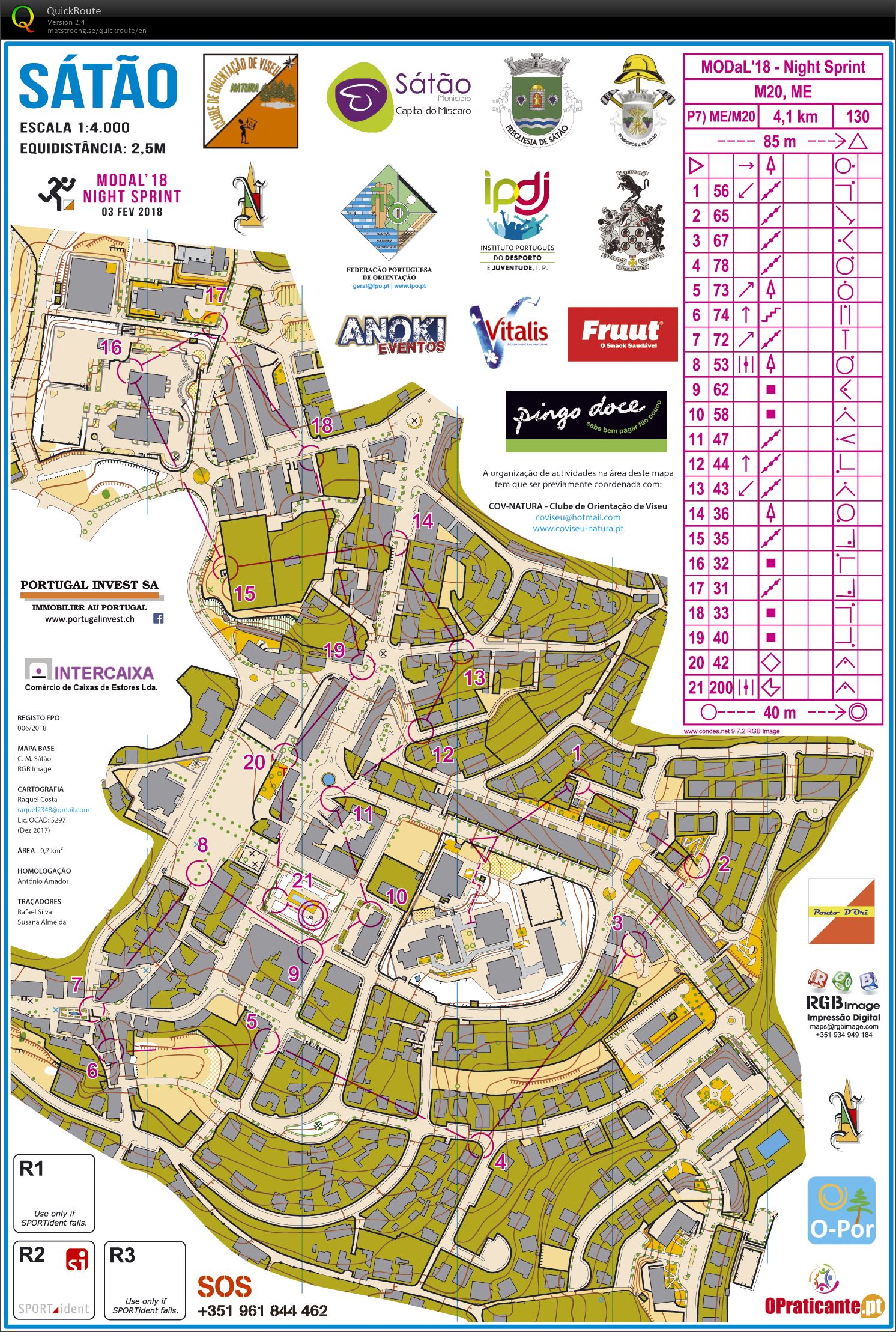 III Meeting Orientação Dão Lafões 2018 - Sprint Nocturno (2018-02-03)