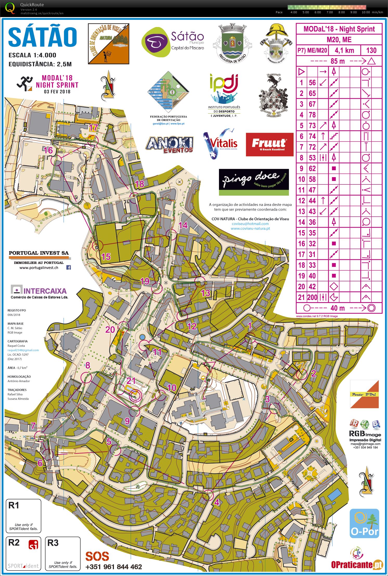 III Meeting Orientação Dão Lafões 2018 - Sprint Nocturno (03/02/2018)