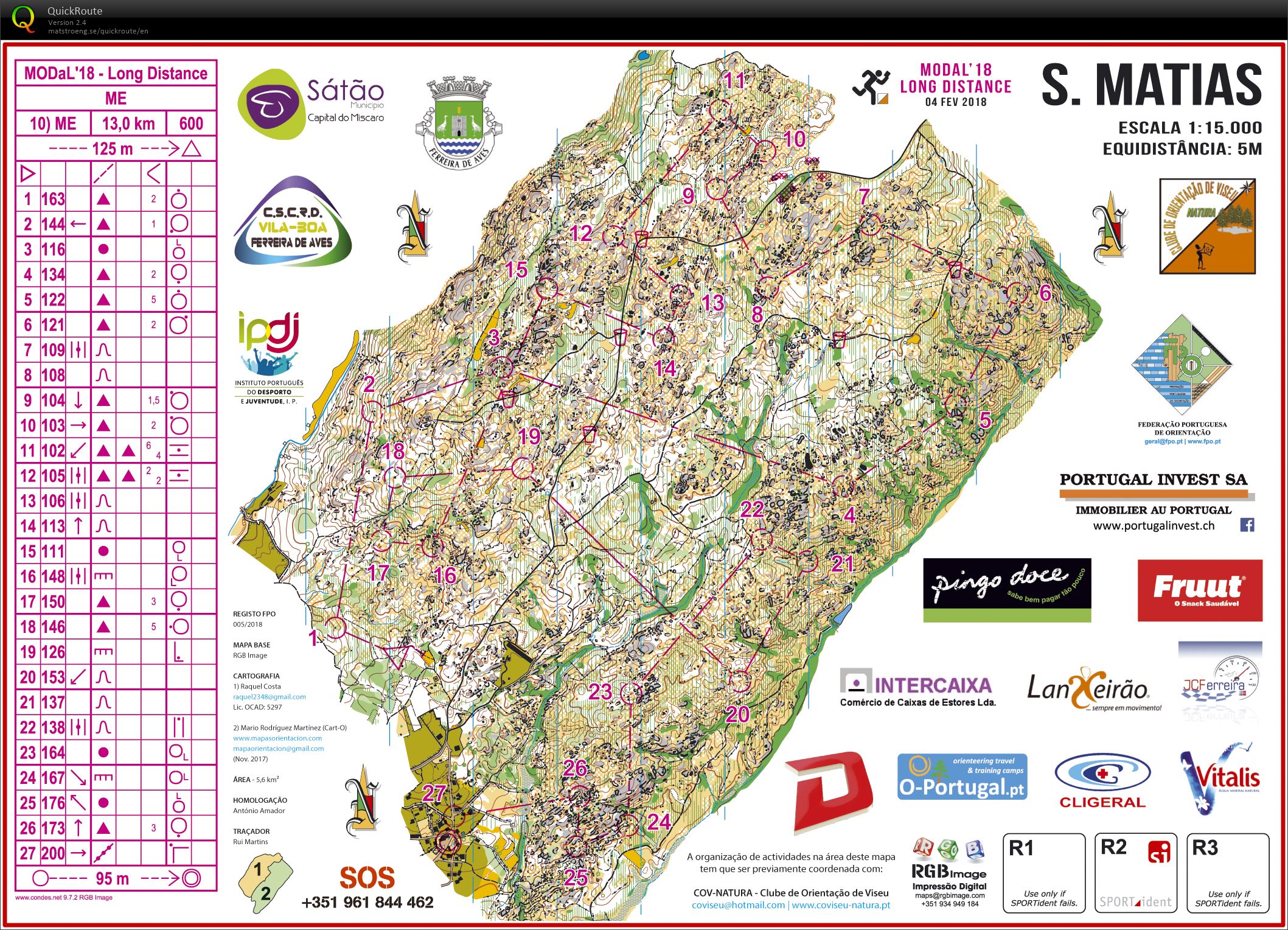 III Meeting Orientação Dão Lafões 2018 - Long Distance (04-02-2018)