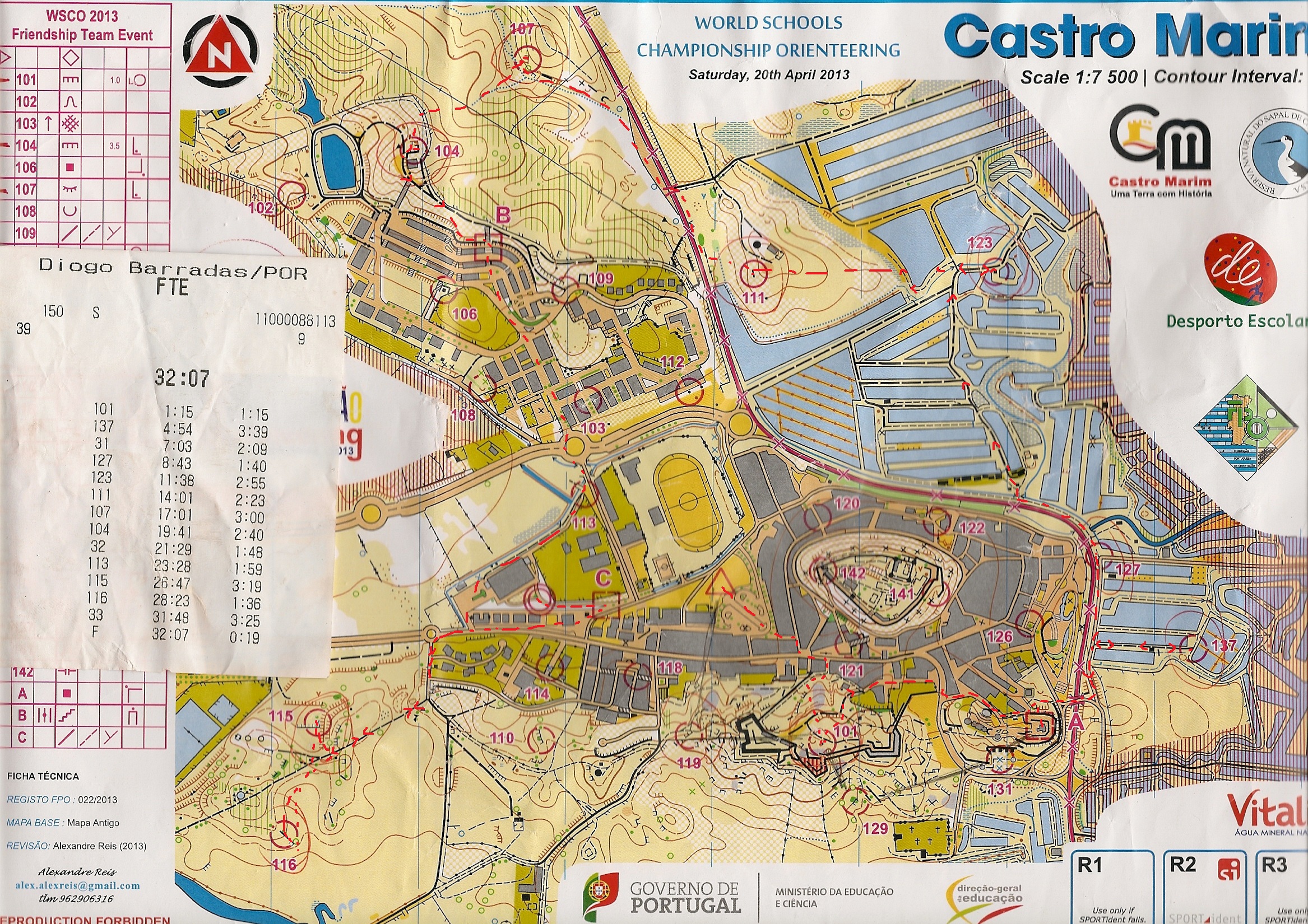 World School Orienteering Championships 2013 (20-04-2013)